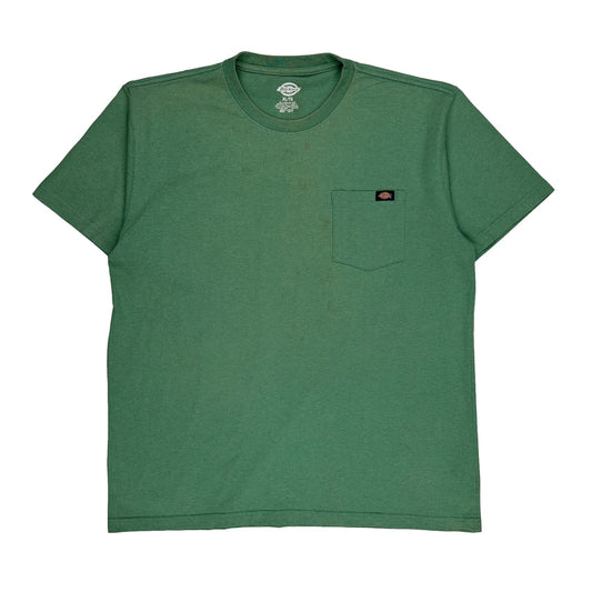Pocket Dickies T-Shirt - XL Green Cotton Blend