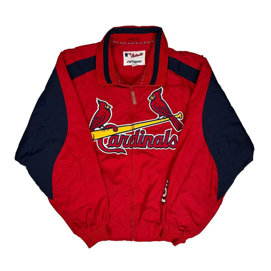 Vintage St. Louis Cardinals Majestic Mlb Baseball Jacket - XL Red Polyester
