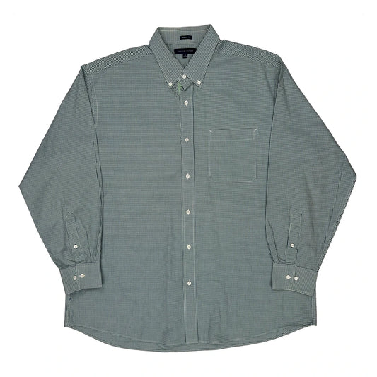 Tommy Hilfiger Checked Shirt - 2XL Green Cotton