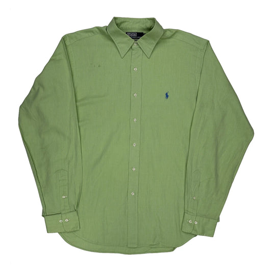Vintage Polo By Ralph Lauren Shirt - Large Green Cotton
