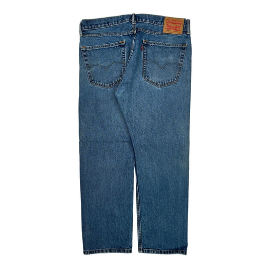 505 Levis Jeans - 36W 29L Blue Cotton
