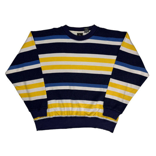 USA Olympics Striped Sweatshirt - Large Multicoloured Cotton Blend