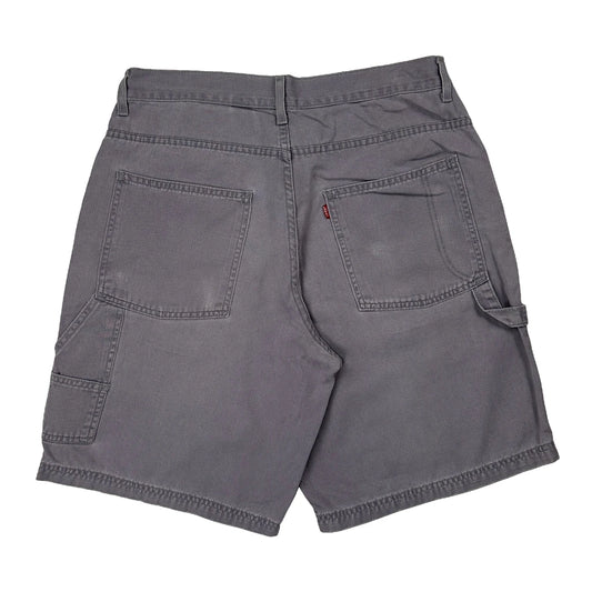 90S Levis Carpenter Shorts - 32W 9L Grey Cotton