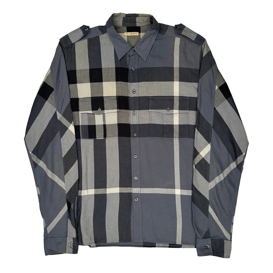 Burberry Brit Nova Checked Shirt - XL Grey Cotton