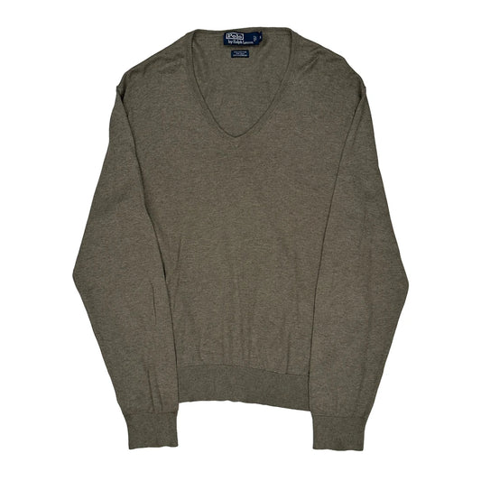 Vintage Polo By Ralph Lauren Jumper - XL Grey Cashmere