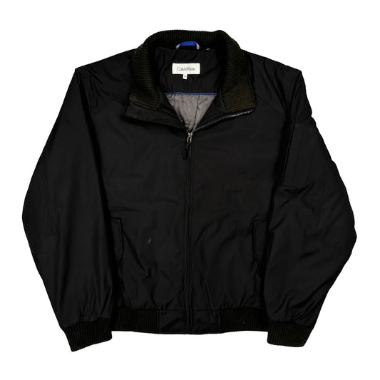 Vintage Calvin Klein Bomber Jacket - XL Black Polyester