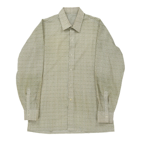 Vintage green Unbranded Patterned Shirt - mens medium