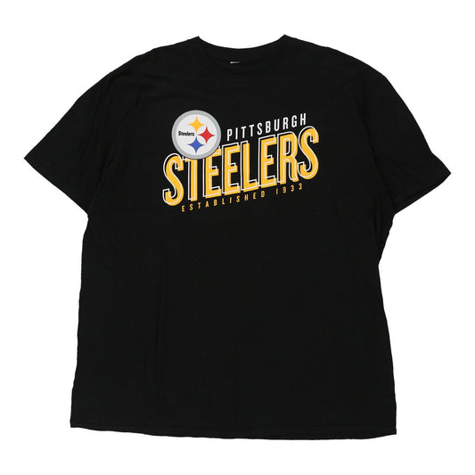 Vintage black Pittsburgh Steelers Unbranded T-Shirt - mens xx-large