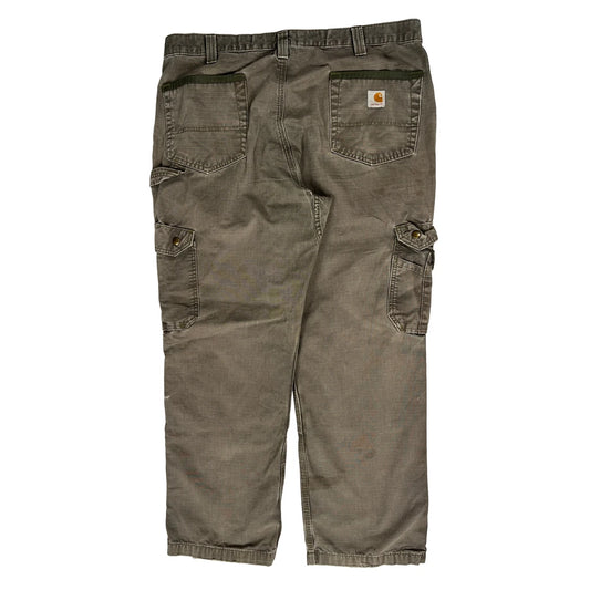 Carhartt Cargo Trousers - 36W 29L Grey Cotton
