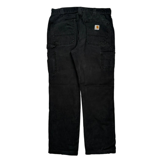 Carhartt Carpenter Trousers - 32W 31L Black Cotton