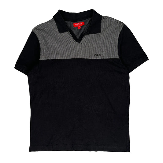 Guess Polo Shirt - Medium Black Cotton