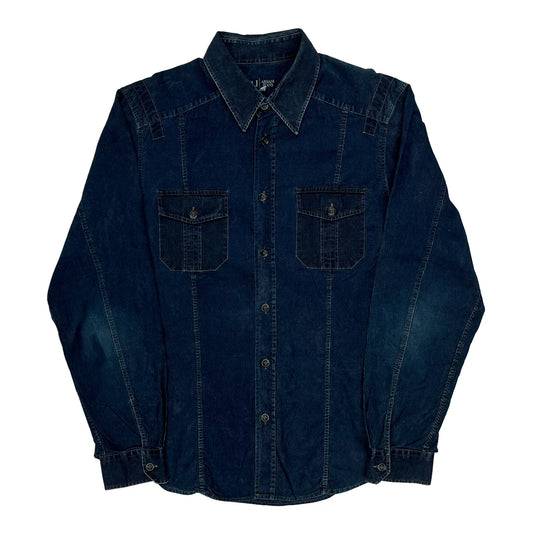 Armani Jeans Denim Shirt - 2XL Blue Denim