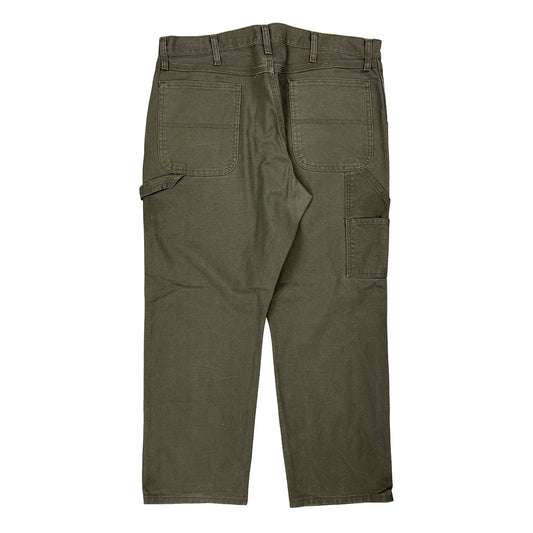 Dickies Carpenter Trousers - 36W 30L Green Cotton