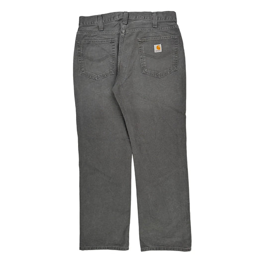 Carhartt Trousers - 32W 30L Grey Cotton