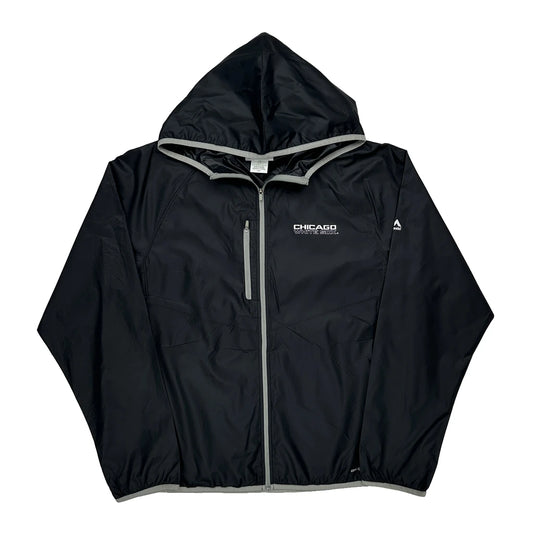 Chicago White Sox Majestic Graphic Windbreaker - Large Black Polyester