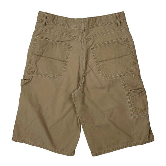 Vintage Age 16 Urban Pipeline Carpenter Shorts - 28W 12L Beige Cotton