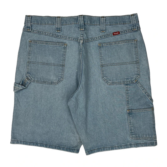 Wrangler Denim Shorts - 36W 9L Light Wash Cotton