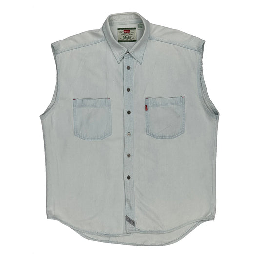 Levis Denim Shirt - XL Light Wash Cotton