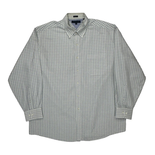 Tommy Hilfiger Checked Shirt - 2XL Green Cotton