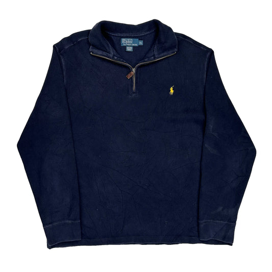 Polo By Ralph Lauren 1/4 Zip - XL Navy Cotton
