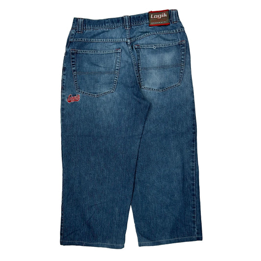 Logik Denim Shorts - 30W 24L Blue Denim
