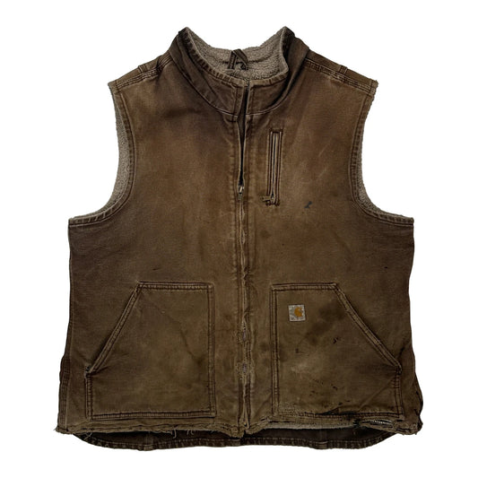 Carhartt Gilet - XL Brown Cotton