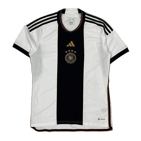 Vintage Germany National Team Adidas 2022 Home Football Shirt - Medium White Polyester