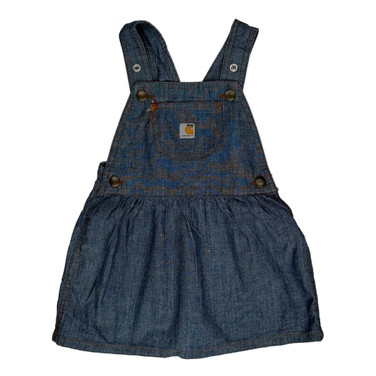 Age 2 Carhartt A-Line Dress - 2XS Blue Cotton