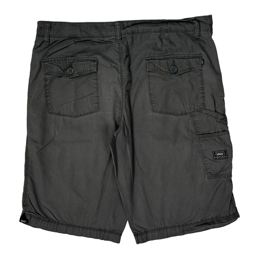 Vintage Vans Cargo Shorts - 36″ Waist Grey Cotton