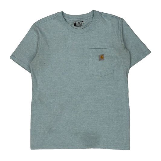 Carhartt T-Shirt - Small Blue Cotton