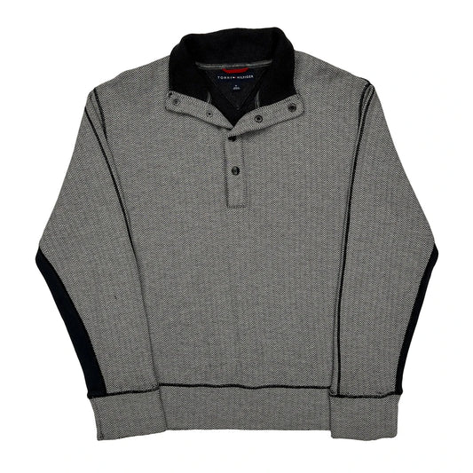 Tommy Hilfiger Jumper - Medium Black Cotton Blend
