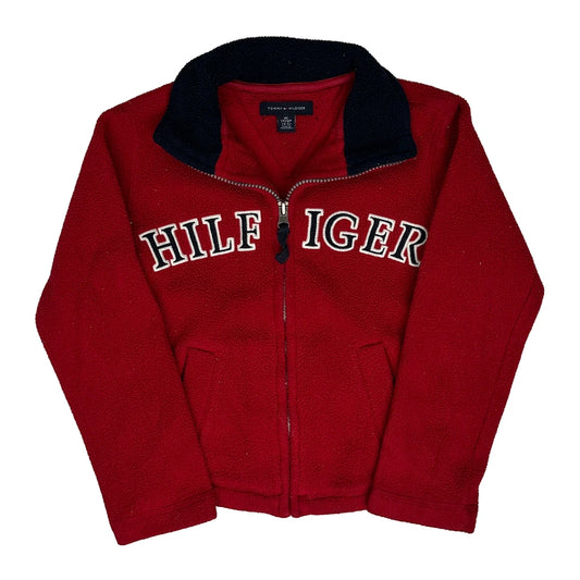 Age 4-5 Tommy Hilfiger Fleece - XS Red Polyester