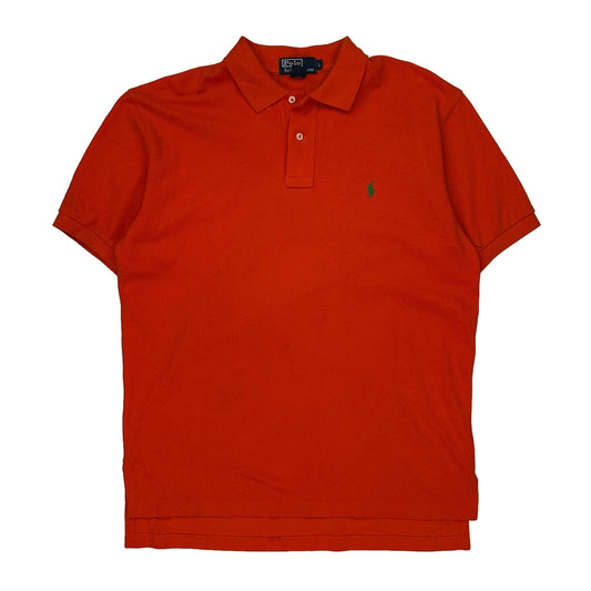Polo By Ralph Lauren Polo Shirt - Large Orange Cotton