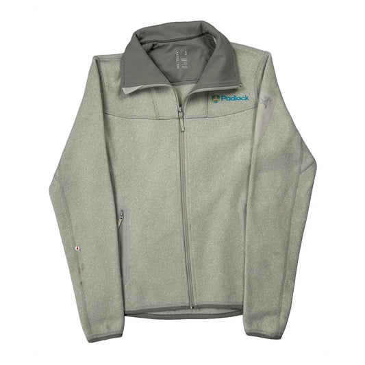 Arc''Teryx Ash Zip Up Fleece Jacket - Medium Grey Polyester