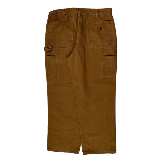 Carhartt Carpenter Trousers - 36W 30L Brown Cotton