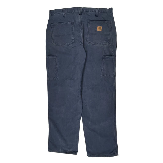 Carhartt Carpenter Trousers - 36W 32L Blue Cotton