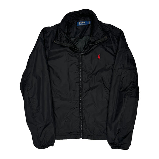 Vintage Polo By Ralph Lauren Windbreaker - Medium Black Polyester