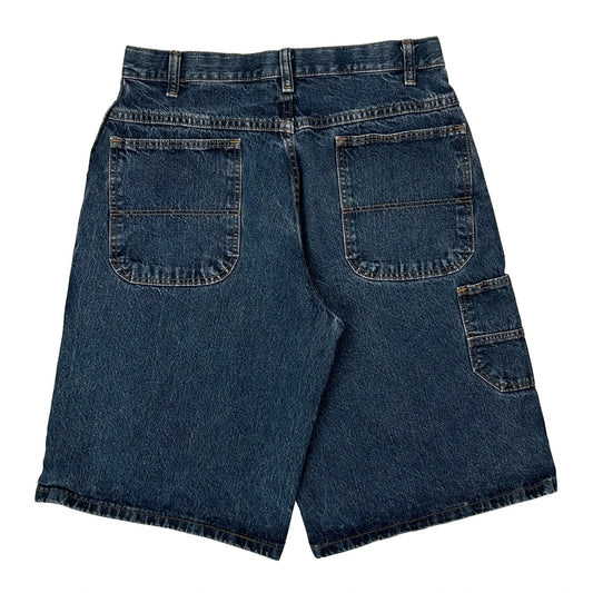 Vintage Age 14-16 Unbranded Denim Shorts - 28W 12L Blue Cotton