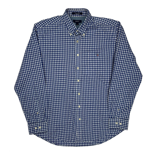 Gant Checked Shirt - XL Blue Cotton