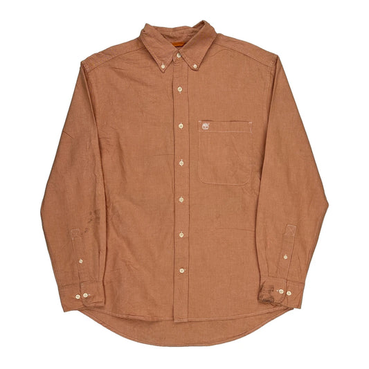 Timberland Shirt - Small Orange Cotton