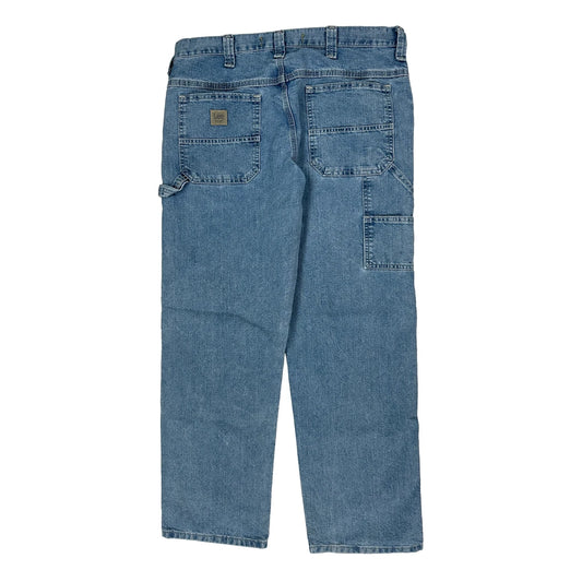 Lee Carpenter Jeans - 34W 30L Blue Cotton Blend