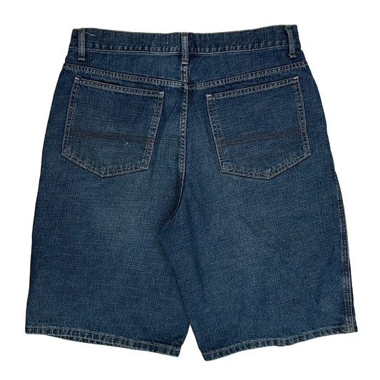 Footlocker Baggy Denim Shorts - 35W 10L Blue Cotton