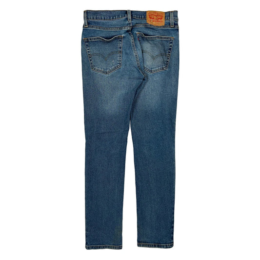 Levis Slim Fit Jeans - 28W 30L Blue Cotton