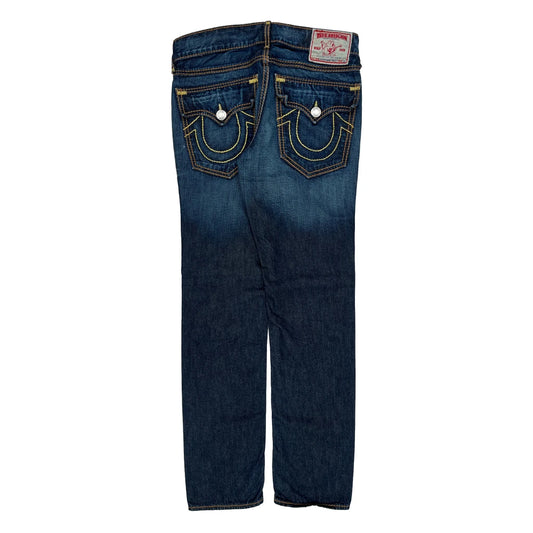 True Religion Contrast Stitch Jeans - 36W 32L Blue Denim