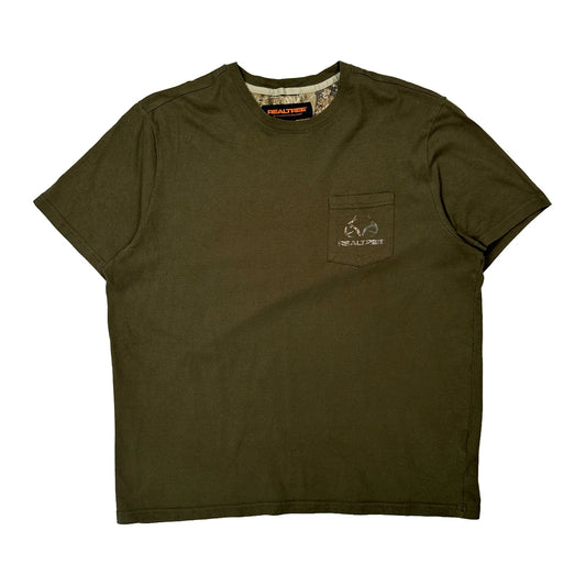 Realtree T-Shirt - XL Green Cotton