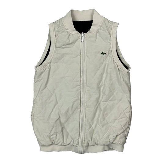 Lacoste Gilet - 2XS Cream Polyester