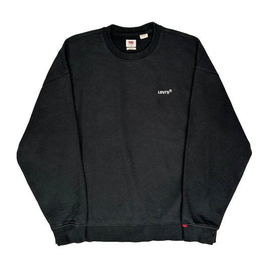 Levis Sweatshirt - XL Black Cotton Blend