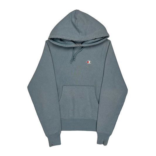 Reverse Weave Champion Hoodie - Small Grey Cotton
