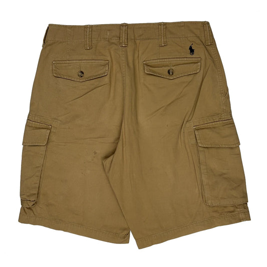 Polo By Ralph Lauren Cargo Shorts - 33W 10L Khaki Cotton