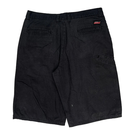 Dickies Ripstop Shorts - 32W 12L Black Cotton